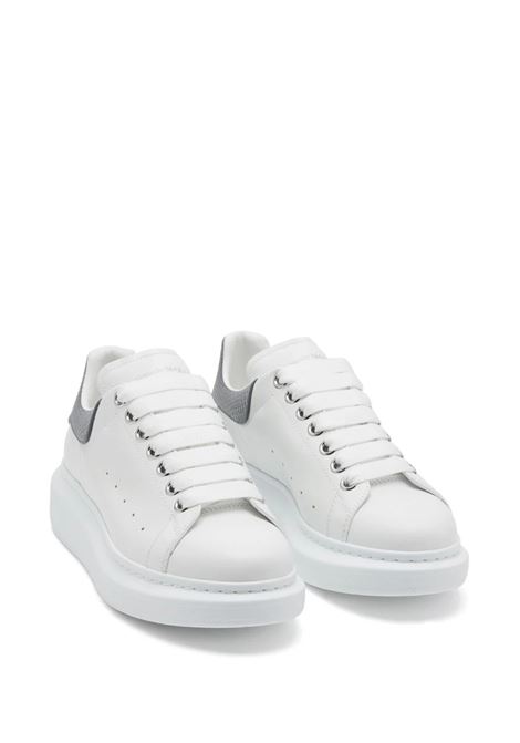 Oversized Sneakers in White and Grey With Snake Effect ALEXANDER MCQUEEN | 718232-WIEE79154