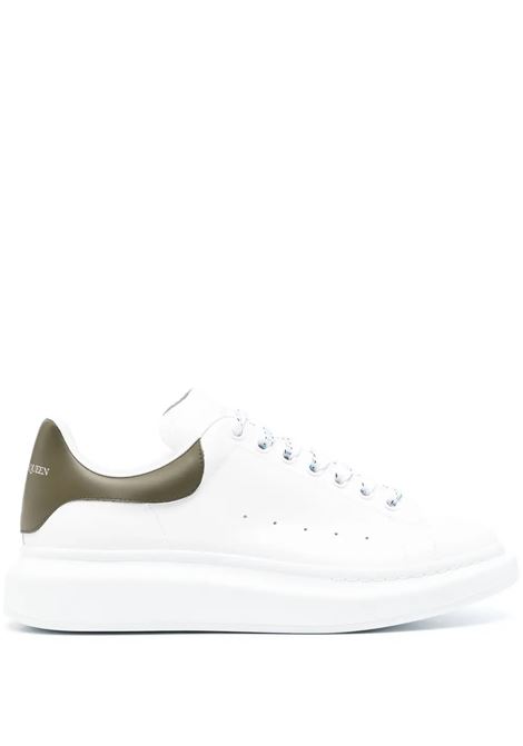 Oversized Sneakers in White And Khaki Green ALEXANDER MCQUEEN | 727388-WHGP59055