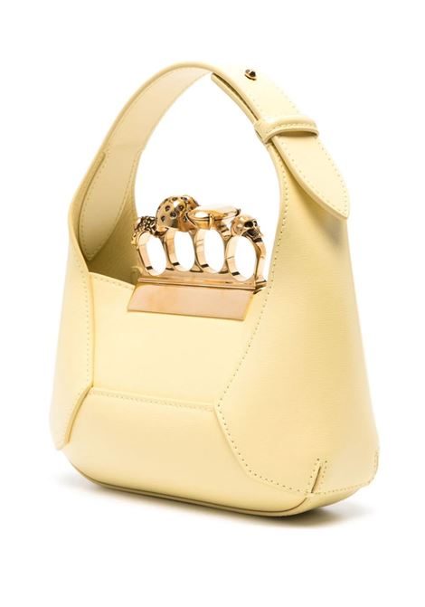 The Jewelled Hobo Mini Bag In Pastel Yellow And Gold ALEXANDER MCQUEEN | 731136-DYTAA7400