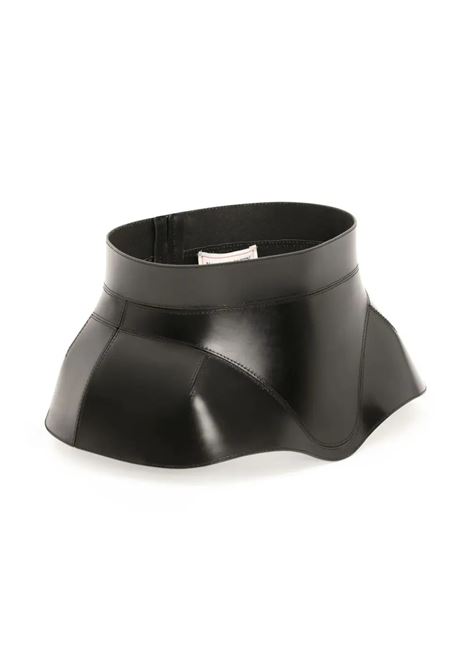 Structured Corset Belt in Black Leather ALEXANDER MCQUEEN | 747123-Q5ALE1000
