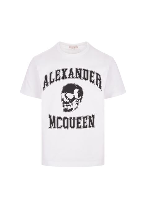 T-Shirt Varsity Bianca ALEXANDER MCQUEEN | 759442-QTAAW0909
