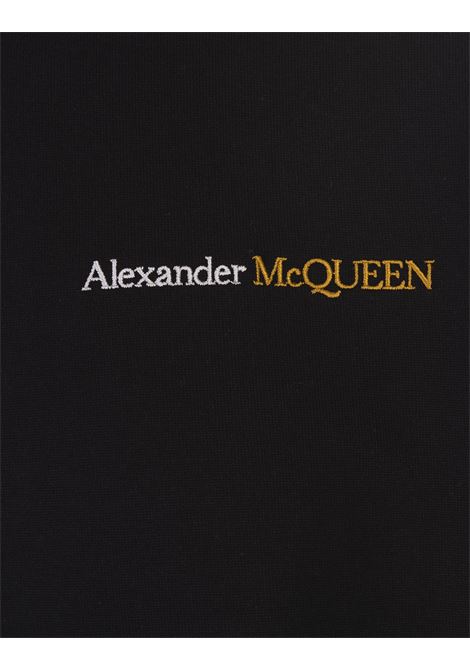 Black T-Shirt With Two-Tone Logo ALEXANDER MCQUEEN | 776281-QXAAB0552