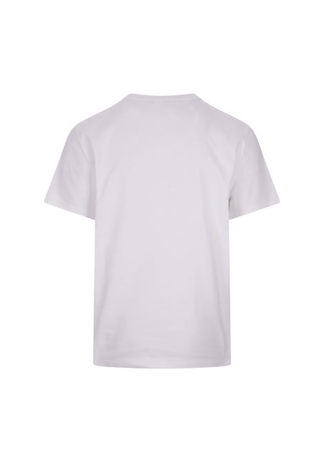 White T-Shirt With Two-Tone Logo ALEXANDER MCQUEEN | 776281-QXAAB9000
