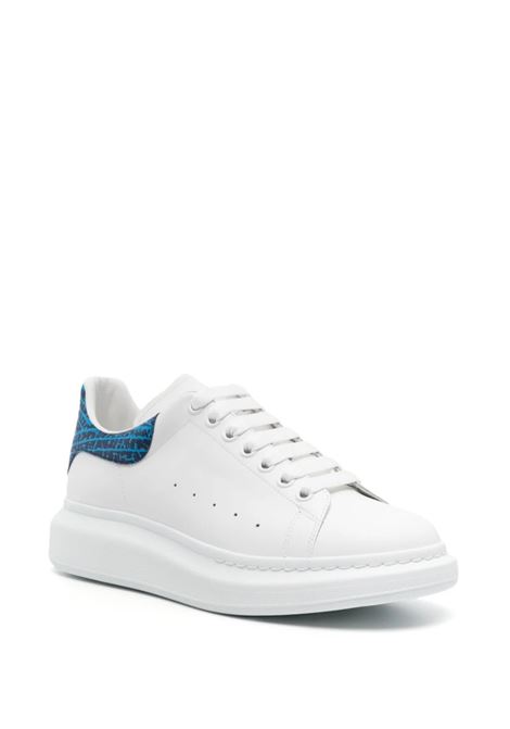 Sneakers Oversize In Bianco e Blu Lapislazzuli ALEXANDER MCQUEEN | 777220-WIE9N8756