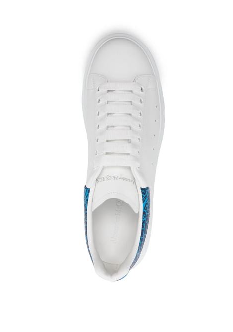 Sneakers Oversize In Bianco e Blu Lapislazzuli ALEXANDER MCQUEEN | 777220-WIE9N8756