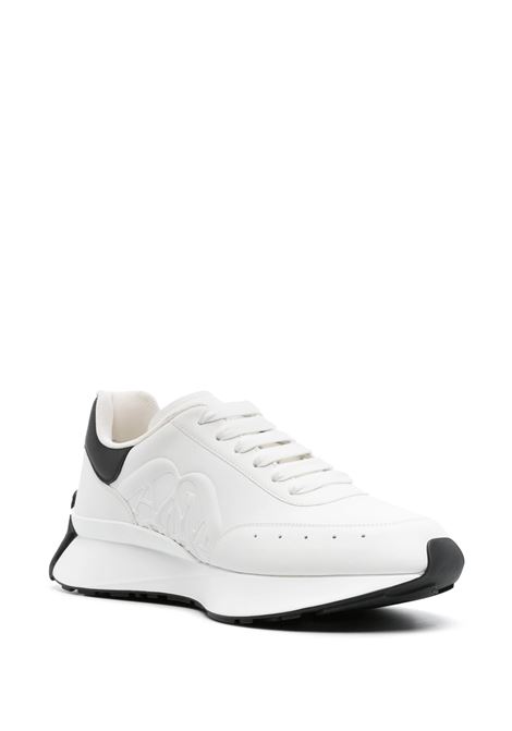 Sprint Runner Shoes In Black and White ALEXANDER MCQUEEN | 777417-WIDN59061