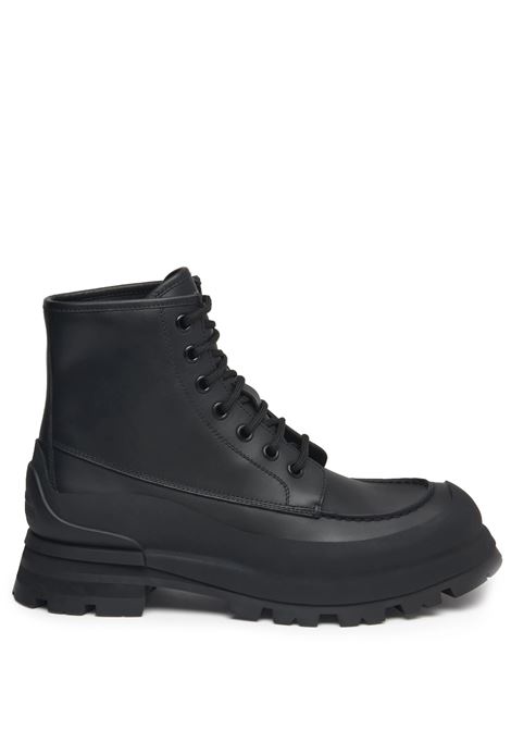 Wander Ankle Boots In Black Leather ALEXANDER MCQUEEN | Ankle Boots | 777808-WIEQ11000
