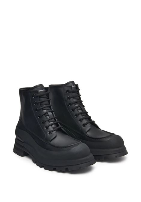 Wander Ankle Boots In Black Leather ALEXANDER MCQUEEN | 777808-WIEQ11000