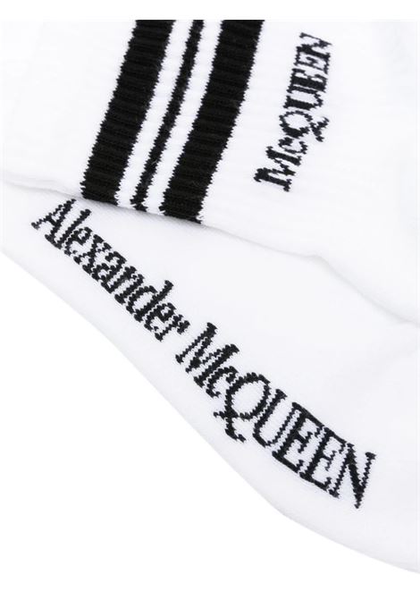 White Socks With Stripes and Logo ALEXANDER MCQUEEN | 779365-3D17Q9060