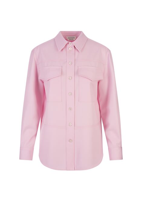 Shirt With Military Pockets In Light Pink ALEXANDER MCQUEEN | 780785-QJAAC5067