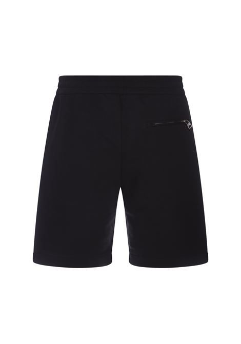 Black Shorts With Distorted Logo ALEXANDER MCQUEEN | 781880-QXAAM1000