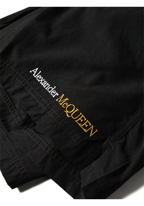 Black Swimwear With Two-Tone Logo ALEXANDER MCQUEEN | 781974-4419Q1080