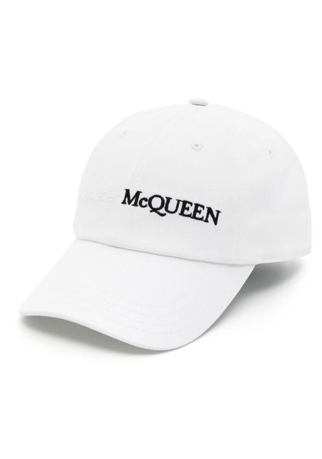 Cappello Da Baseball Bianco Con Firma McQueen ALEXANDER MCQUEEN | 782062-4105Q9060