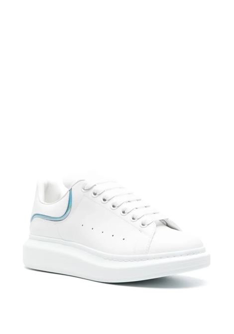 White Oversized Sneakers With Iridescent Profiled Spoiler ALEXANDER MCQUEEN | 782467-WIE9R8757