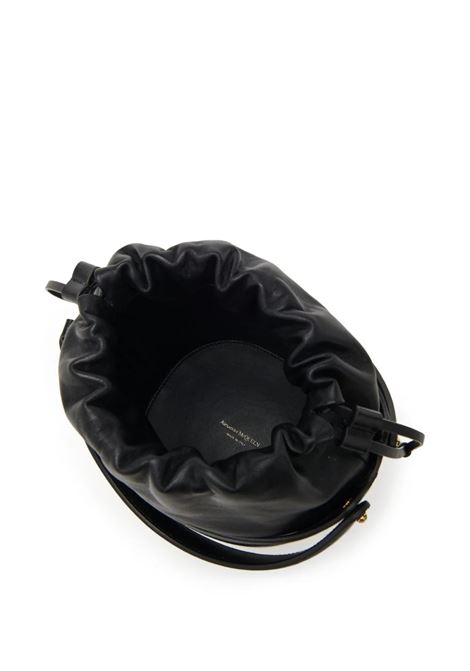 The Rise Bucket Bag in Black ALEXANDER MCQUEEN | 787126-1VPGI1000