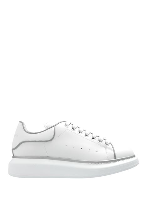 White Oversized Sneakers With Silver Piping ALEXANDER MCQUEEN | 787148-WIEEF9071