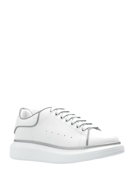 White Oversized Sneakers With Silver Piping ALEXANDER MCQUEEN | 787148-WIEEF9071