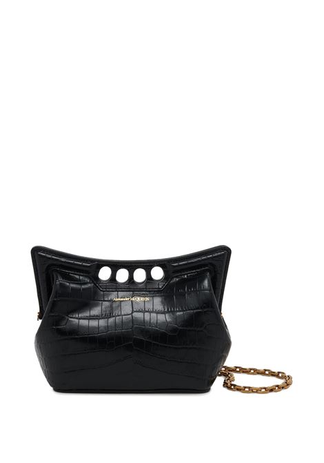 The Peak Mini Bag With Chain in Black ALEXANDER MCQUEEN | 789948-1MCAA1000
