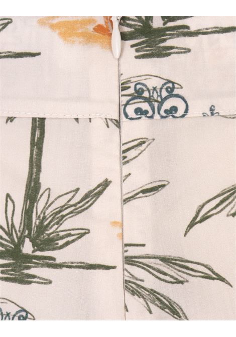 Shorts Guia In Cotone Bianco Con Stampa Leopard AMOTEA | GUIA-COTTONWHITE LEOPARD PRINT