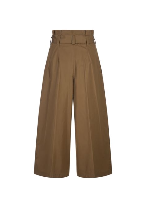 Brown Wide Trousers With Belt ASPESI | 0164-D30785321