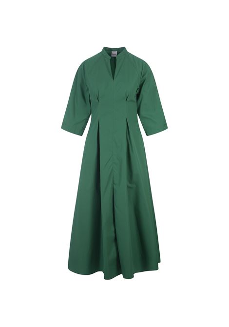 Green Linen Midi Dress With V-Neckline ASPESI | 2905-D30785008