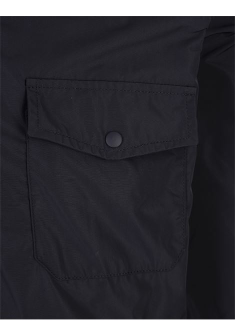 Black Hooded Shirt Jacket ASPESI | I412-G70301101