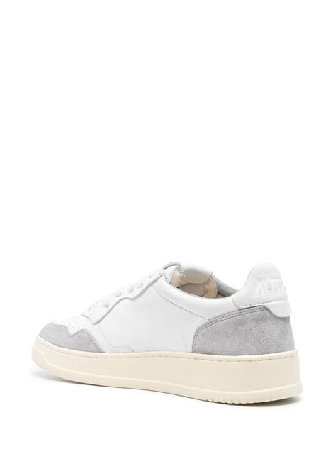 Medalist Low Sneakers In Grey Suede and White Leather AUTRY | AULMGS25