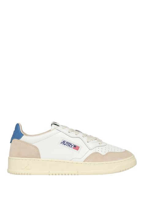 Medalist Low Sneakers In White And Blue Suede and Leather AUTRY | AULMLS66