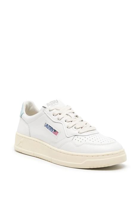 Medalist Low Sneakers In White And Light Blue Leather AUTRY | AULWLL64