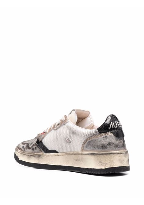 Sneakers Medalist Low Super Vintage In Mesh e Suede Bianco e Oro AUTRY | AVLMMS09