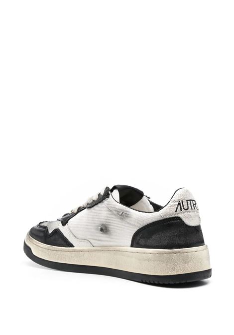 Super Vintage Medalist Low Sneakers In White and Silver Mesh and Suede AUTRY | AVLMMS10