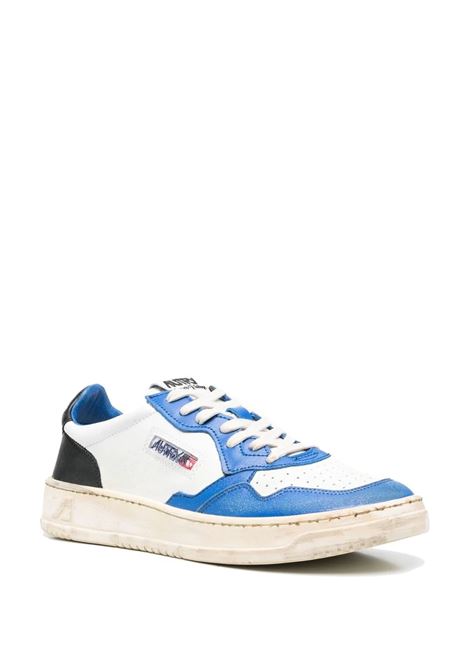 Super Vintage Medalist Low Sneakers In Blue, Black and White Leather AUTRY | AVLMSV10