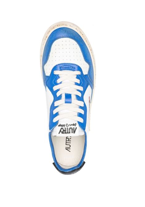Super Vintage Medalist Low Sneakers In Blue, Black and White Leather AUTRY | AVLMSV10