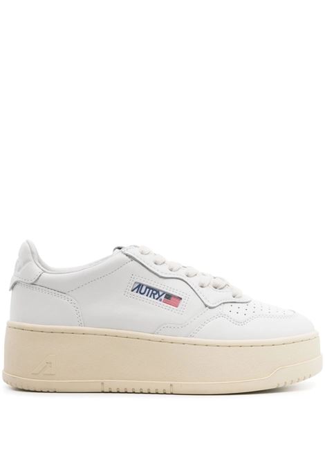 White Medalist Platform Low Sneakers AUTRY | PTLWLL15