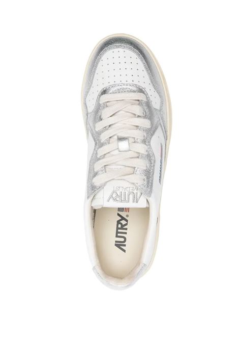 White and Silver Medalist Platform Low Sneakers AUTRY | PTLWWB18