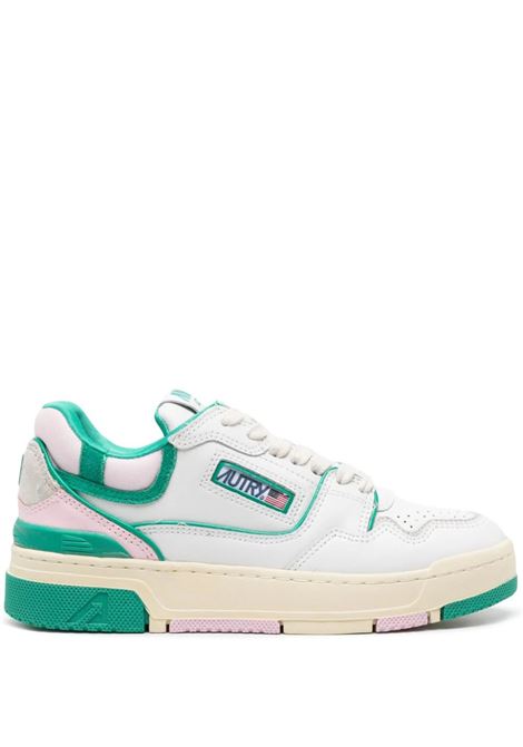 CLC Sneakers In White And Green Leather AUTRY | ROLWMM26