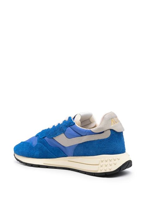 Reelwind Low Sneakers In Electric Blue Nylon and Suede AUTRY | WWLMNC02