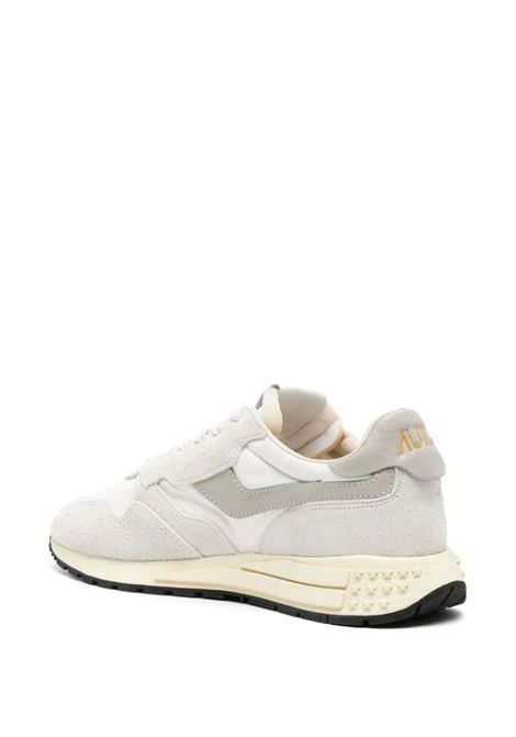 Reelwind Low Sneakers In White Nylon and Suede AUTRY | WWLMNC04