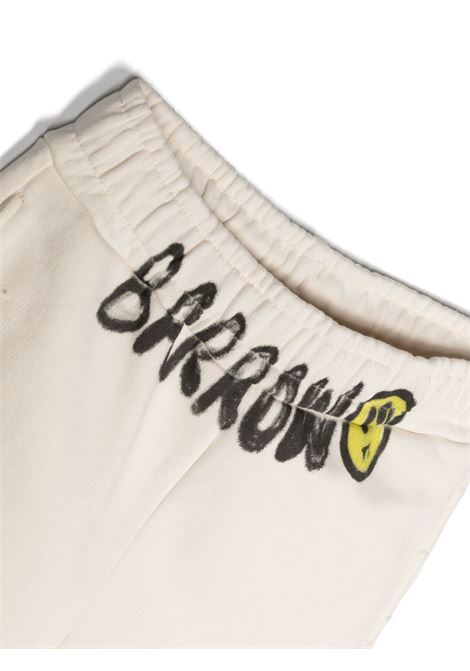 Beige Cotton Shorts With Logo BARROW KIDS | S4BKJUBE029013