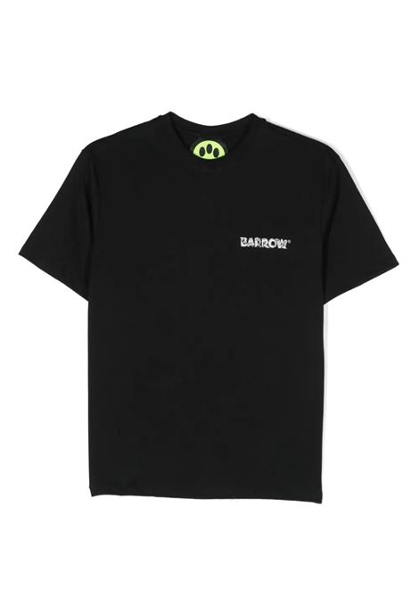 T-Shirt Nera Con Logo e Grafica BARROW KIDS | T-Shirts | S4BKJUTH022110