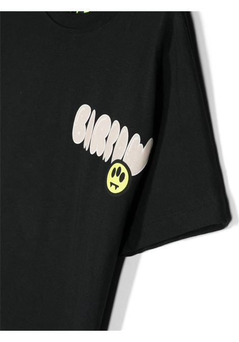 T-Shirt Nera Con Stampa Barrow Teddy BARROW KIDS | S4BKJUTH116110