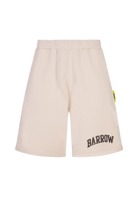 Bermuda Sportivi tortora Con Logo BARROW | Pantaloni | S4BWUABE055BW009