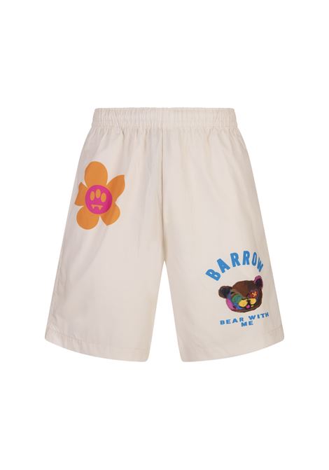 Dove Bermuda Shorts With Prints BARROW | S4BWUABE060BW009