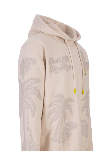 Dove Hoodie With Front Logo And All-Over Graphics BARROW | S4BWUAHS064BW009