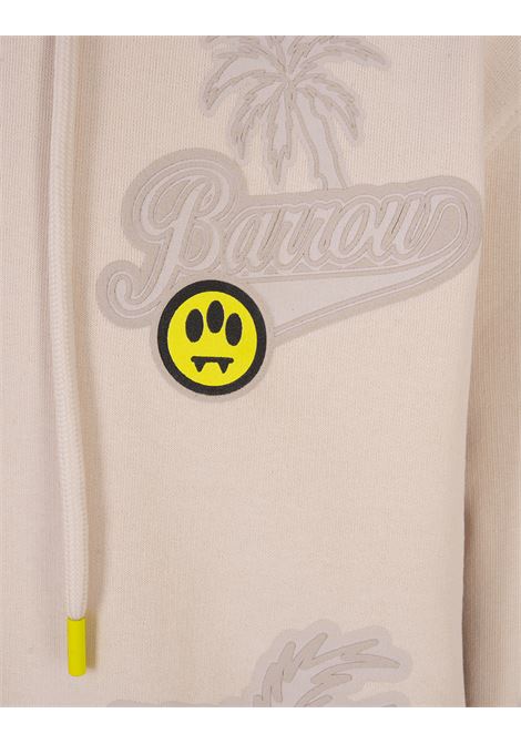 Felpa Tortora Con Logo Davanti e Grafica All-Over BARROW | S4BWUAHS064BW009