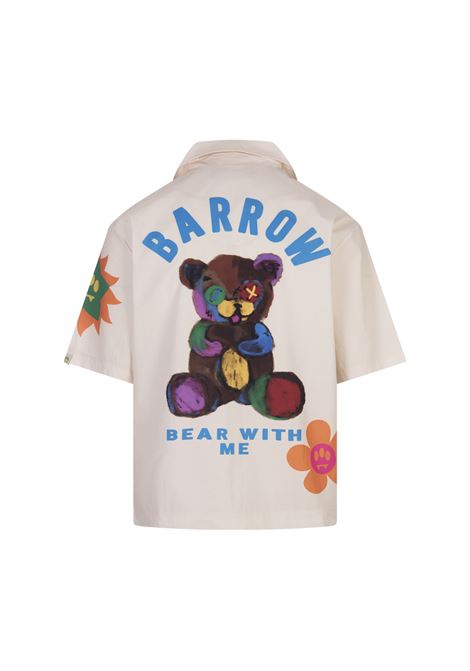 Camicia Bowling Tortora Con Stampe BARROW | S4BWUASI059BW009