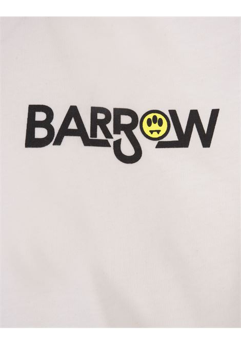 T-Shirt Bianca Con Stampa 3D Palme BARROW | S4BWUATH034002