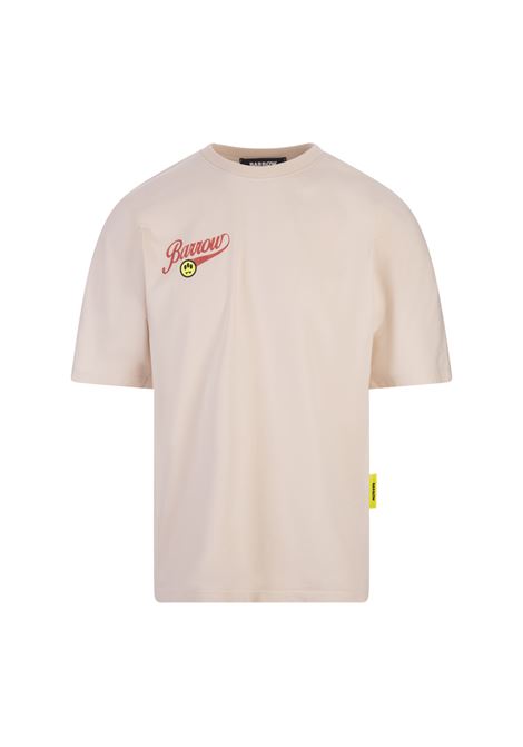 T-Shirt Tortora Con Stampa BARROW | S4BWUATH042BW009