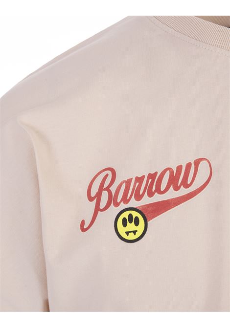 T-Shirt Tortora Con Stampa BARROW | S4BWUATH042BW009