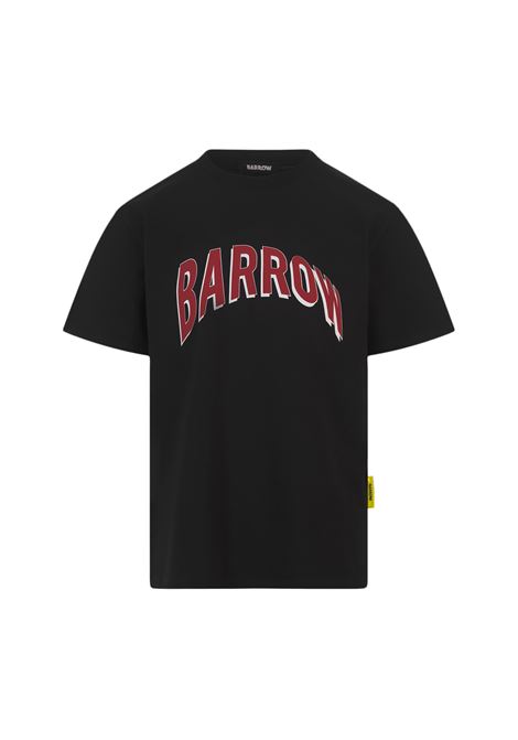 T-Shirt Nera Con Stampa Fronte e Retro BARROW | S4BWUATH087110